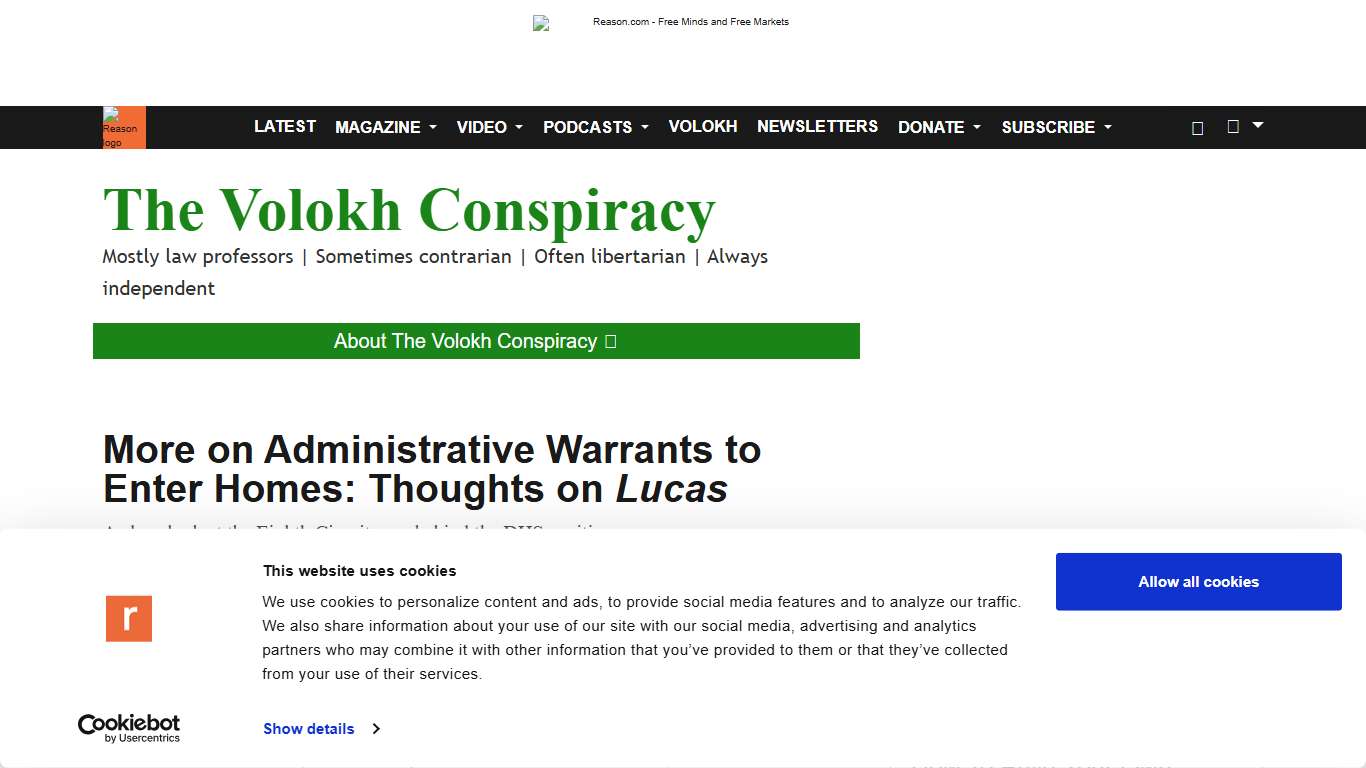 More on Administrative Warrants to Enter Homes: Thoughts on Lucas